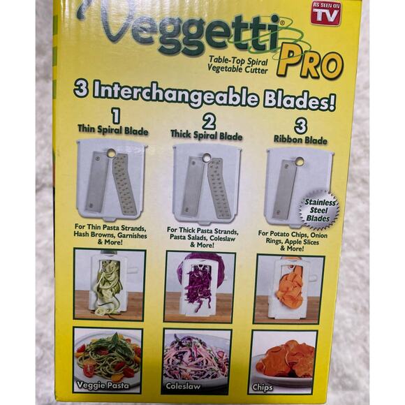 Veggetti Pro Tabletop Spiral Vegetable Cutter NEW - Picture 9 of 13
